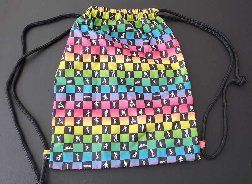 Fortnite Dances Rainbow Drawstring Carryback Bag Boys/Girls Backpack